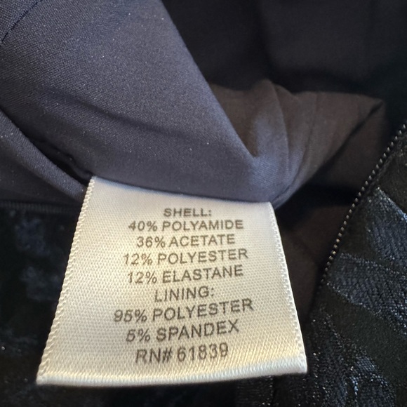 Teri Jon size 8 Embellished Jacquard Puff-Sleeve Gown - Picture 8 of 10